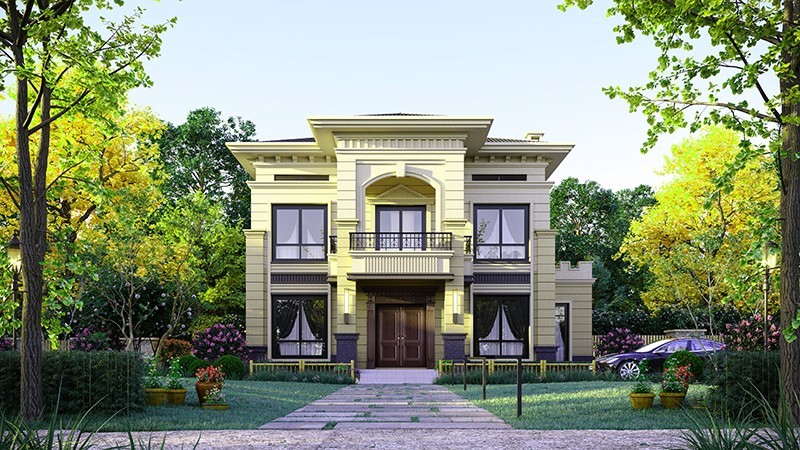 昌吉中式合院住宅，开放庭院与邻里乡亲更亲近